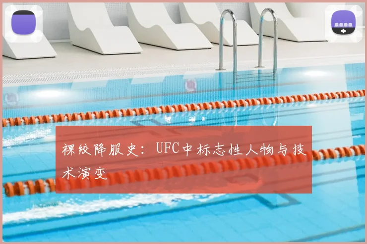 裸绞降服史：UFC中标志性人物与技术演变